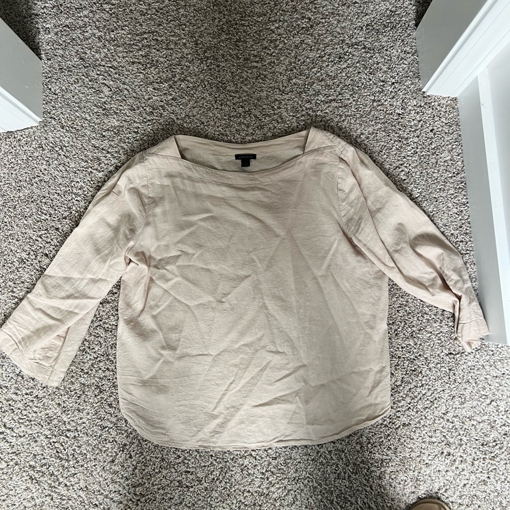 Ann Taylor Light Beige Blouse